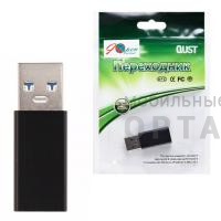 Адаптер USB3.0 TypeC (F) --->USB3.0 (M)  Aopen/Qust <ACA436M> (1/500)