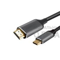 Кабель-адаптер USB 3.1 Type-Cm --> HDMI A(m) 4K@60Hz, 1.8m ,Aluminium Shell,VCOM <CU423MC-1.8M> (1/75)