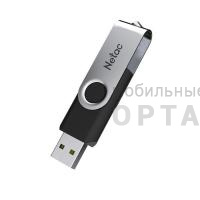 Флешка USB 16 Гб Netac U505 чёрный/серебро Флешка USB 16 Гб Netac U505 чёрный/серебро