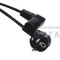 Кабель компьютер - розетка EU угловой  220V <1.8м> Telecom <TP021DA-1.8-BK> (1/)100