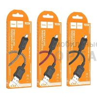Кабель USB to Micro HOCO X94 Leader, 1m, 2.4A,  золотой