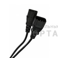Кабель UPS - устройство 220V (IEC-320-C13/C14) <VDE>3G0,75mm2 ,3,0m, медь,Telecom <TE001-CU0.75-3M> (1/50)